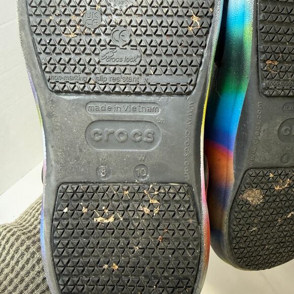 Crocs Bistro Graphic Tie Dye Slip Resistant Work Clog Women's Size 10 - Picture 8 of 8
